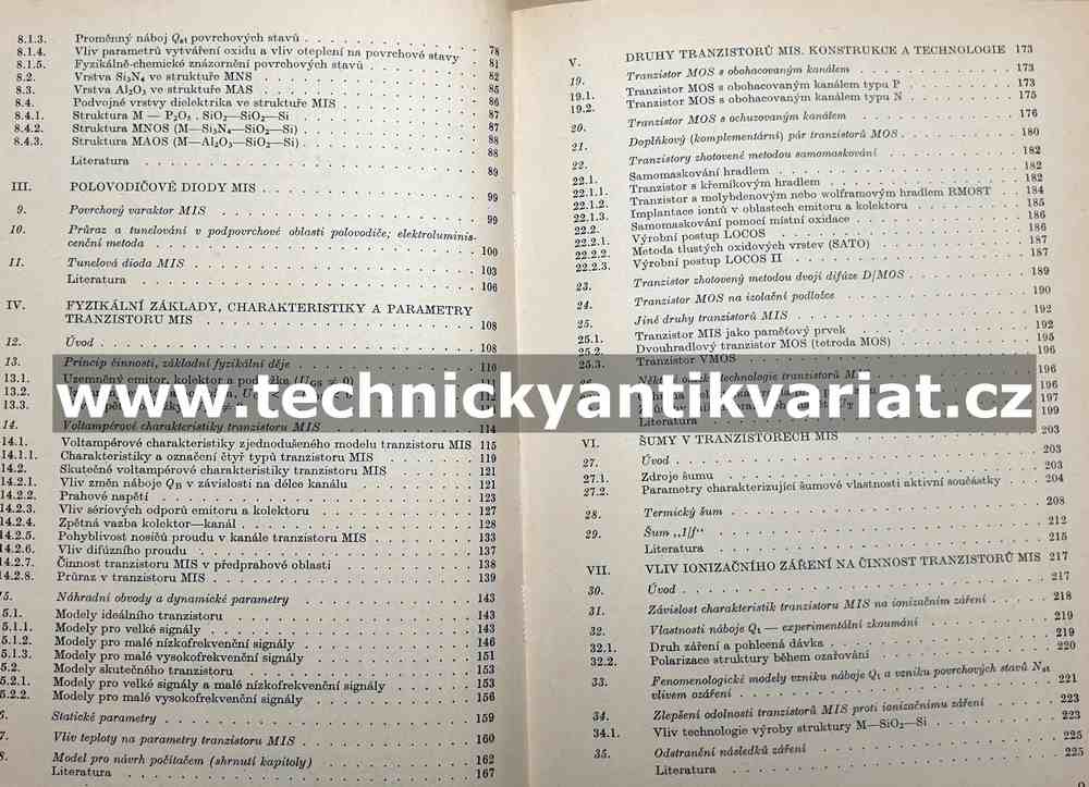 Polovodičové součástky typu MIS - Marciniak (1979)