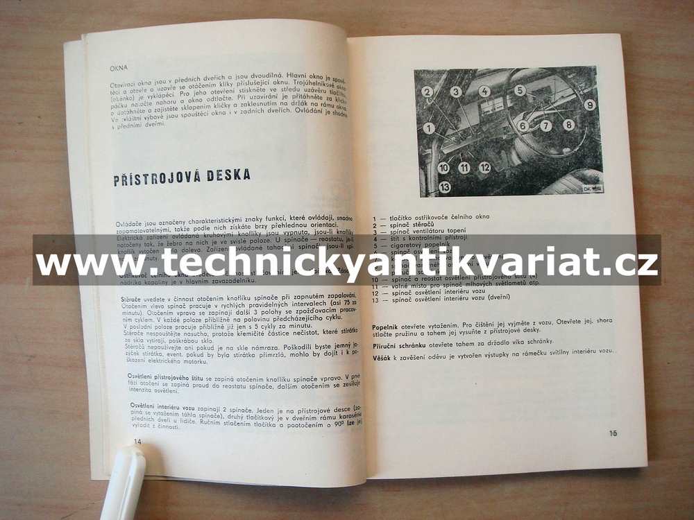 Škoda 100, 100L, 110L, 110LS - návod k obsluze (1974)
