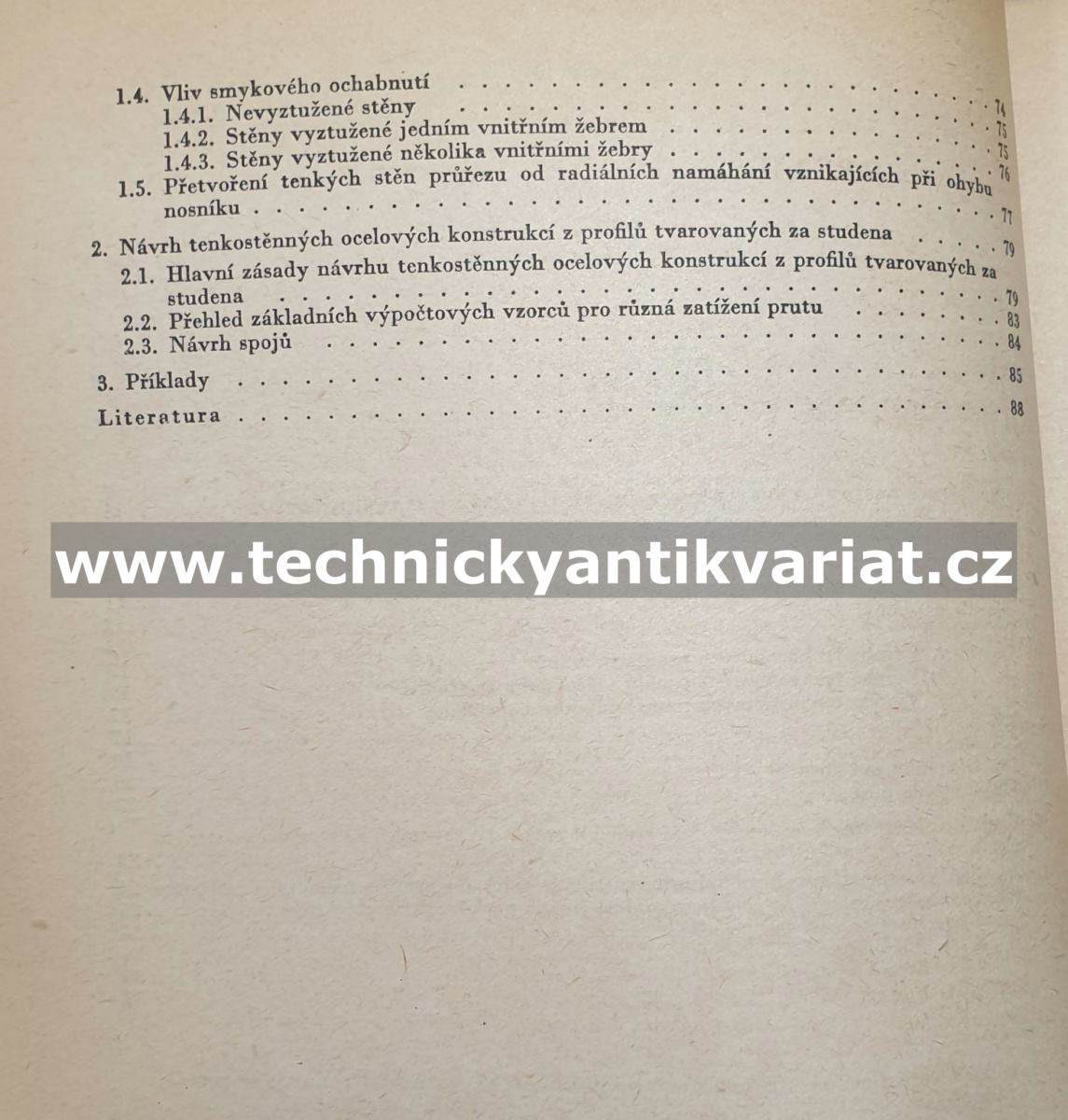 Tenkostěnné ocelové konstrukce z profilů tvarovaných za studena - Miroslav Škaloud (1963)