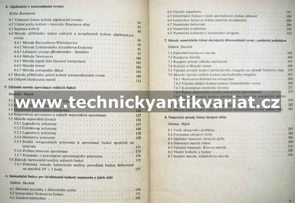 Základní numerické metody - Slavíček (1964)