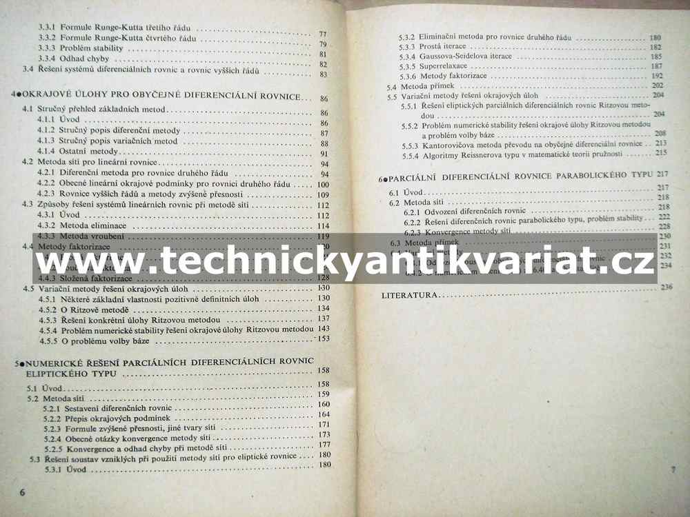 Numerické řešení diferenciálních rovnic - Babuška, Práger, Vitásek (1964)