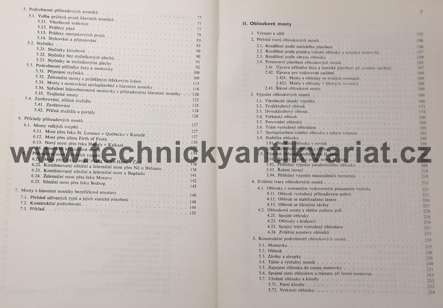 Ocelové mosty přihrádkové, obloukové a visuté - Faltus (1971)