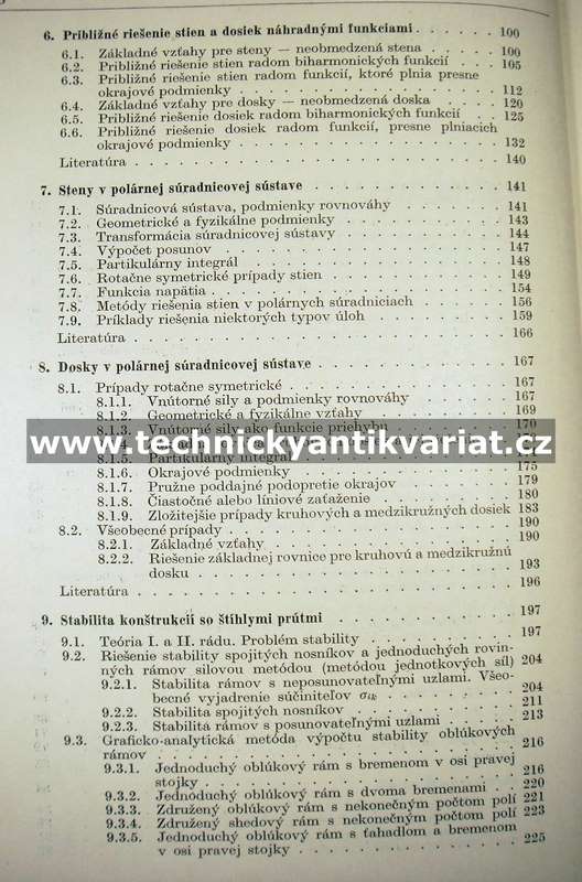 Výpočty prútových a plošných konštrukcií - Harvančík, Drahoňovský (1970)