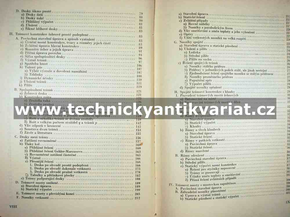 Betonové mosty trámové a rámové (1954)