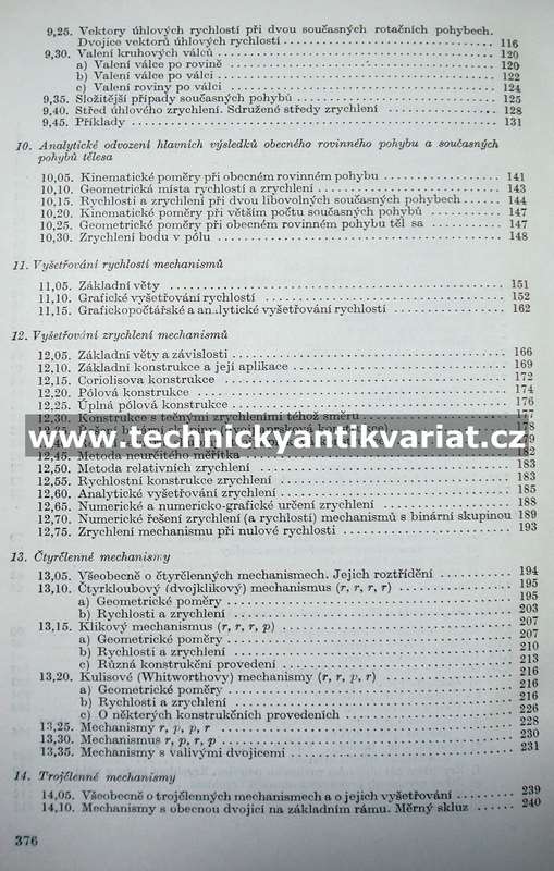 Technická mechanika - II.Kinematika - Šrejtr (1955)
