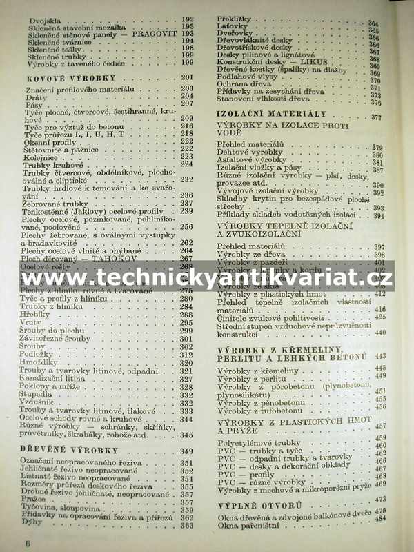 Stavební tabulky - M.Rochla (1970)