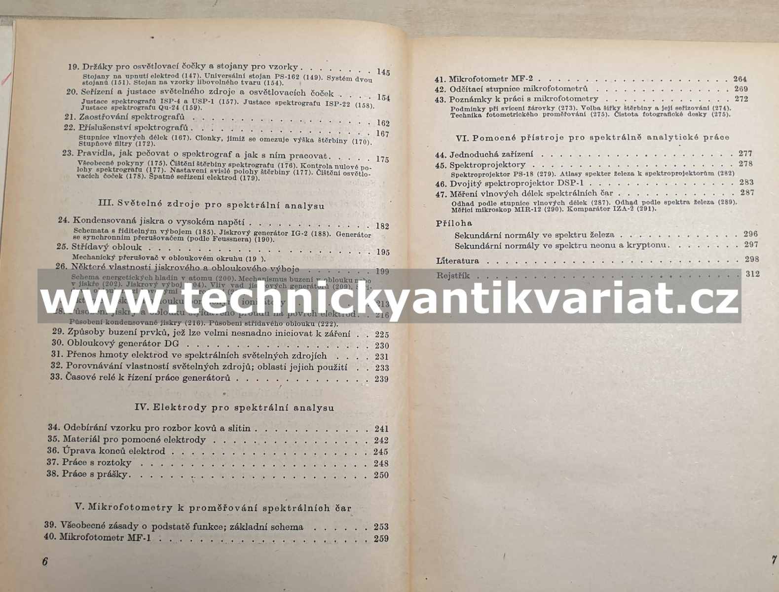 Spektrální analysa kovů a slitin I. - Prokofjev (1954)