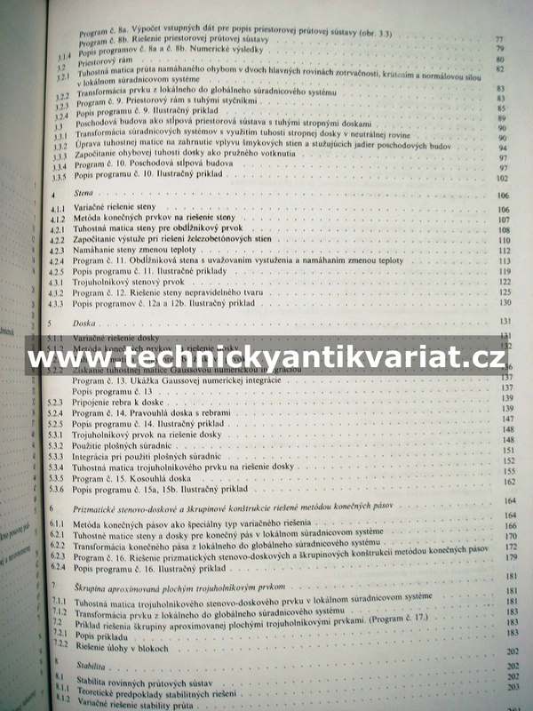 Programy - statika, stabilita a dynamika stavebných konštrukcií - Ján Ravinger (1990)