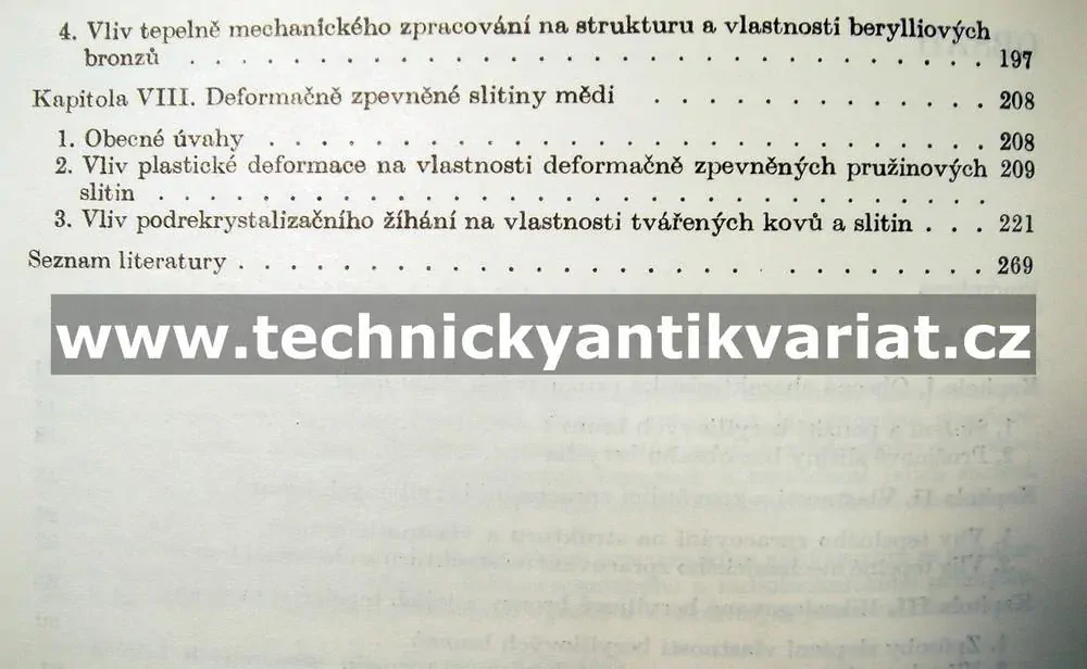 Pružinové slitiny mědi - Pastuchovová, Rachštadr (1986)