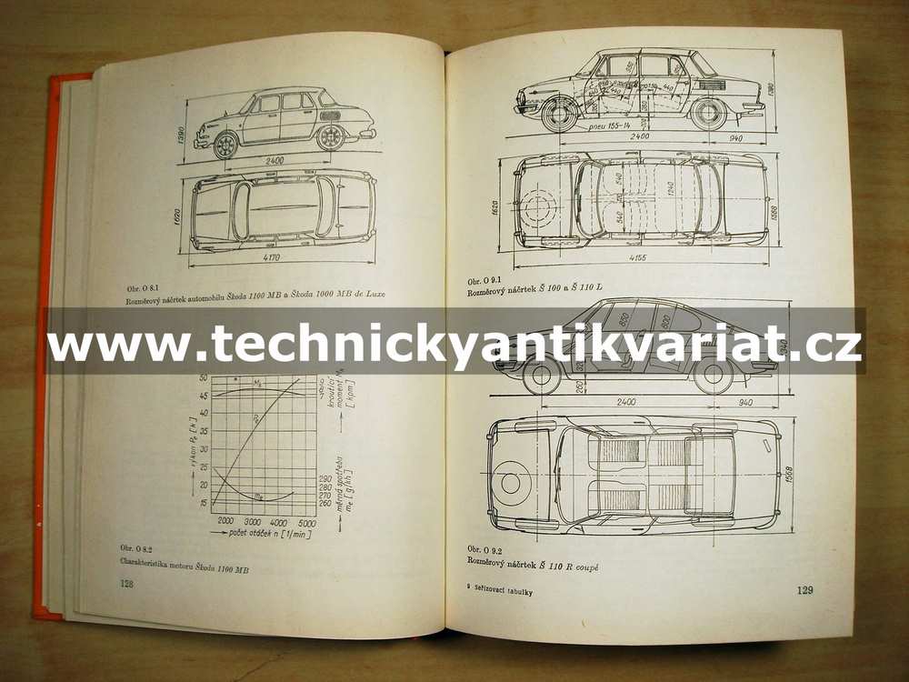 Seřizovací tabulky automobilů - Ivo Bernard (1975)