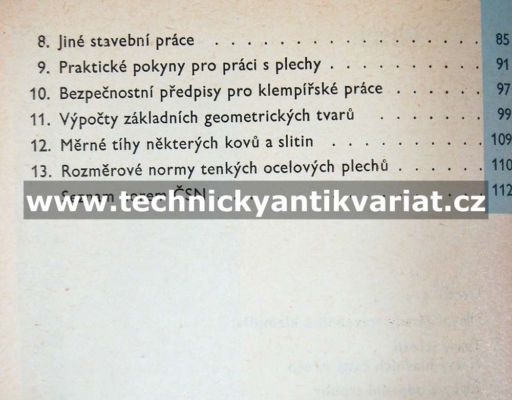 Kurs 108 Stavební práce klempířské (1965)