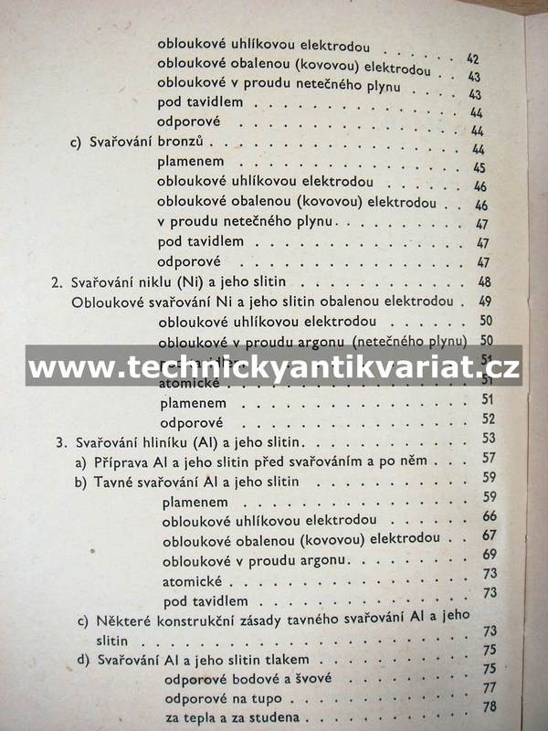 Svařování neželezných kovů a slitin (1962) 