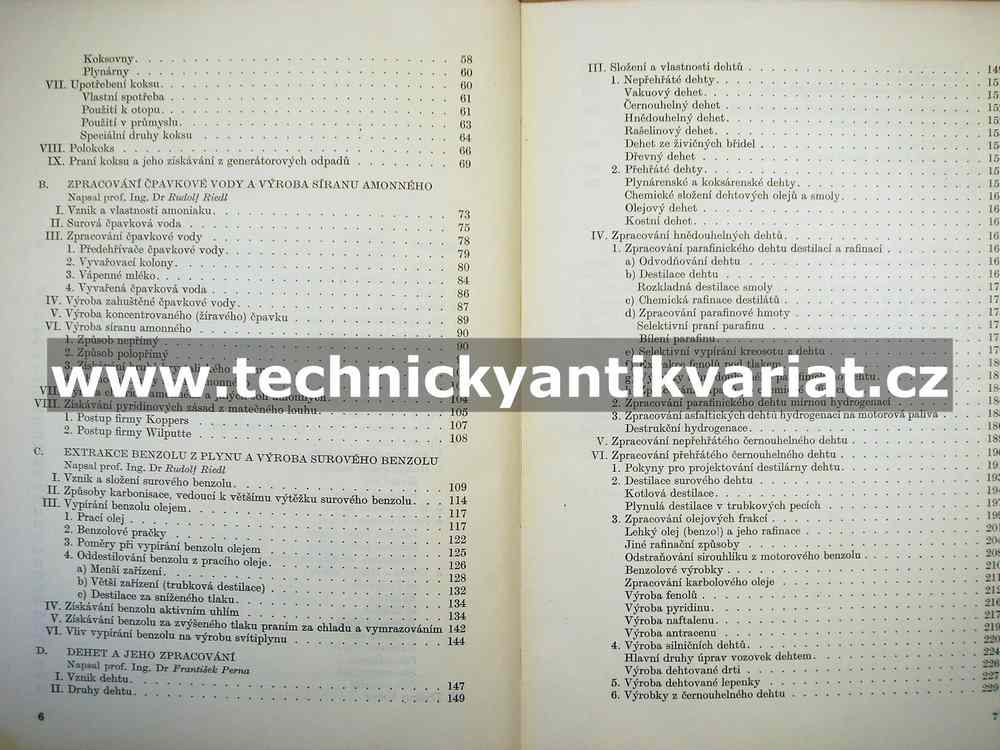 Plynárenství III. Perna, Riedl (1957)