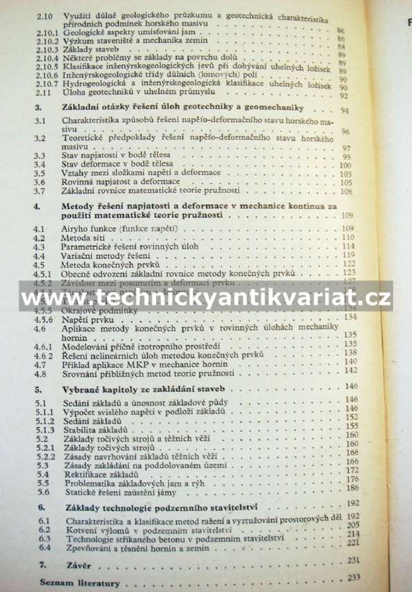 Základy hornické geotaechniky - Šiška, Aldorf, Exner, Kořínek (1979)