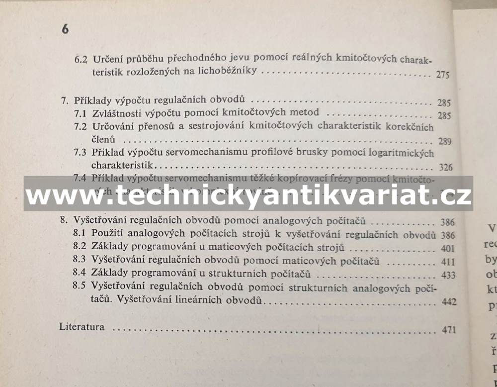 Řešení regulačních obvodů - Vasilev, Čuič (1964)