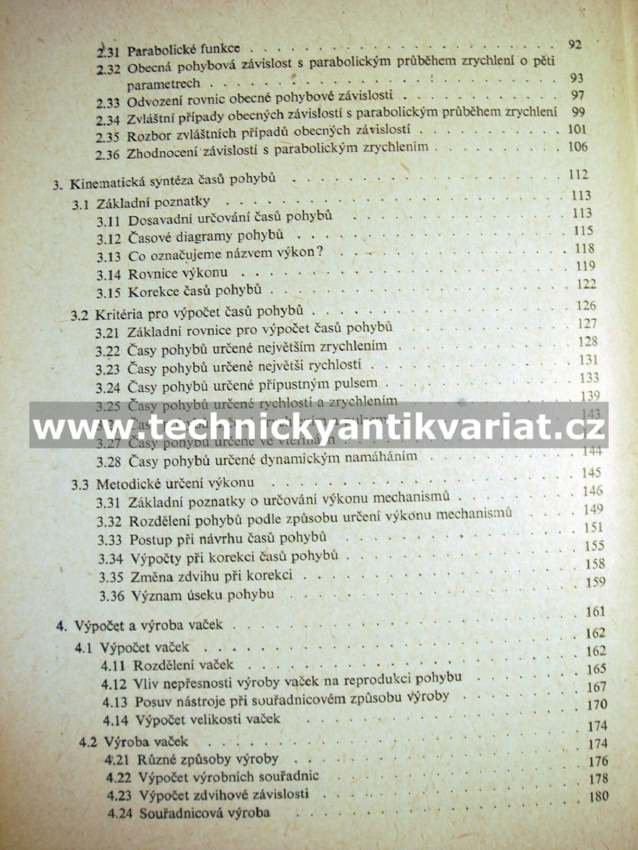 Vačkové mechanismy pro výrobní stroje - Karel Petrů (1962)