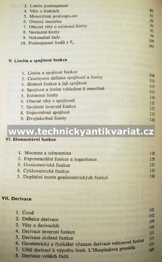 Diferenciální počet - Rudolf Výborný (1966)
