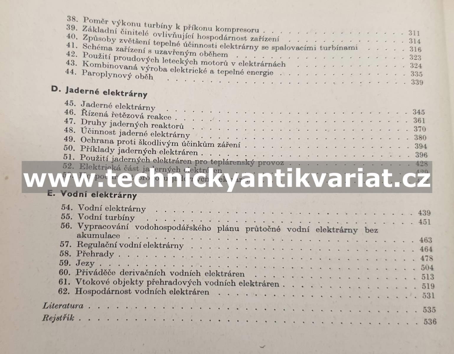 Výroba a rozvod elektrické energie I. - Matěna, Brauner, Tůma (1971)