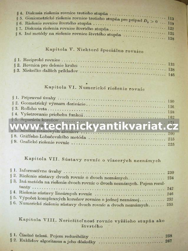 Základy náuky o riešení rovnic - Štefan Schwarz (1958)