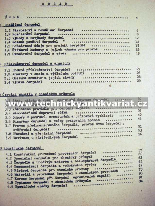 Čerpadla v chemických provozech - Antonín Hubner