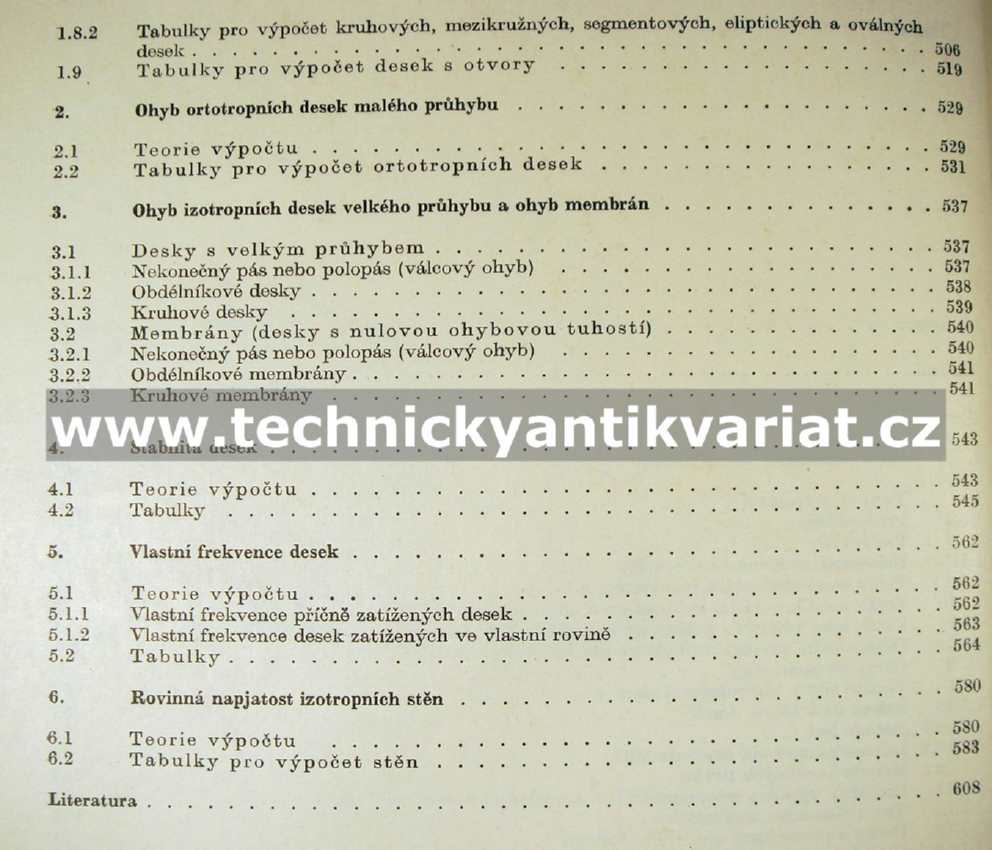 Tabulky pro výpočet desek a stěn - Richard Bareš (1979)