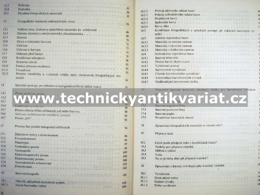 Fotografická chemie - K.W.Junge, G.Hubner (1987)