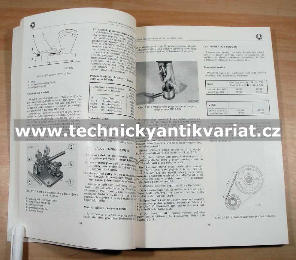 Škoda 105 120 130 Garde Rapid - dílenská příručka (1987)