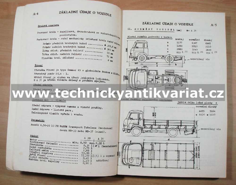 Avia A30, A31 - dílenská příručka (1983)