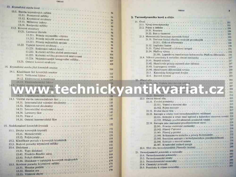 Nauka o materiálu I. svazek 1 - obecná nauka o kovech - Jeníček, Ryš, Cenek, Hrbek (1966)