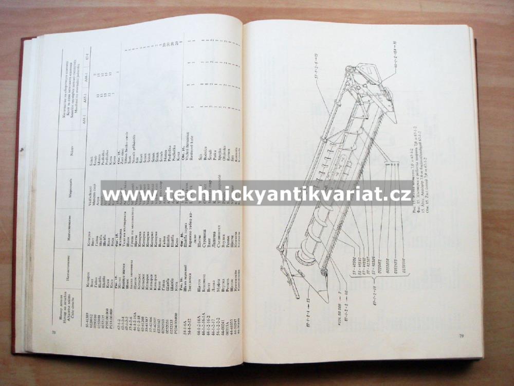 Kolos samochodný kombajn SK 6 - katalog náhradních dílů