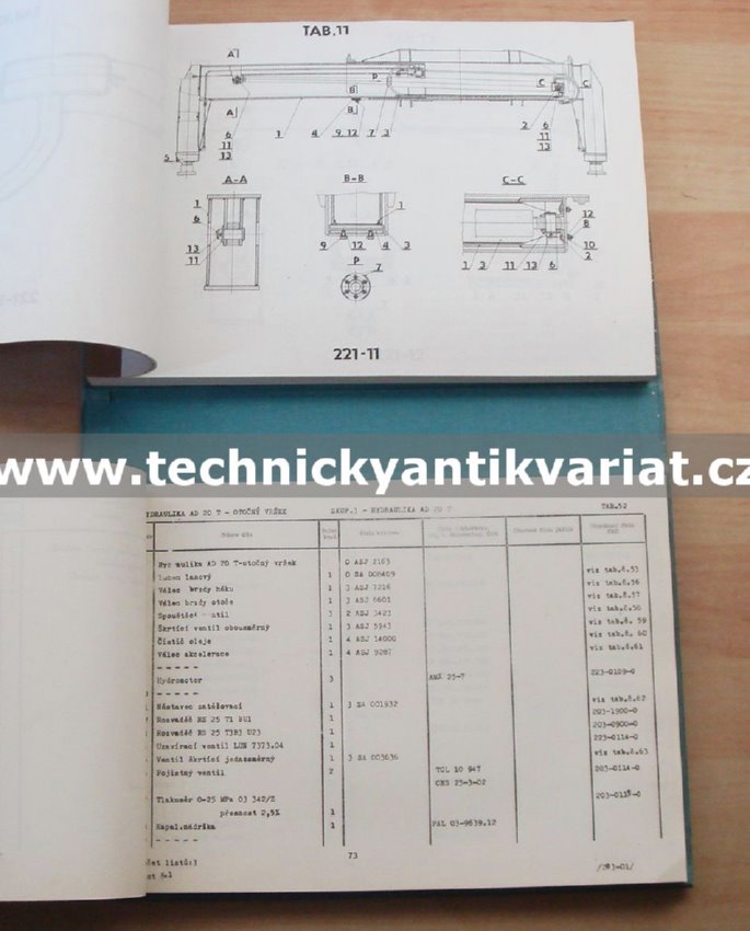 AD 20T - katalog náhradních dílů 