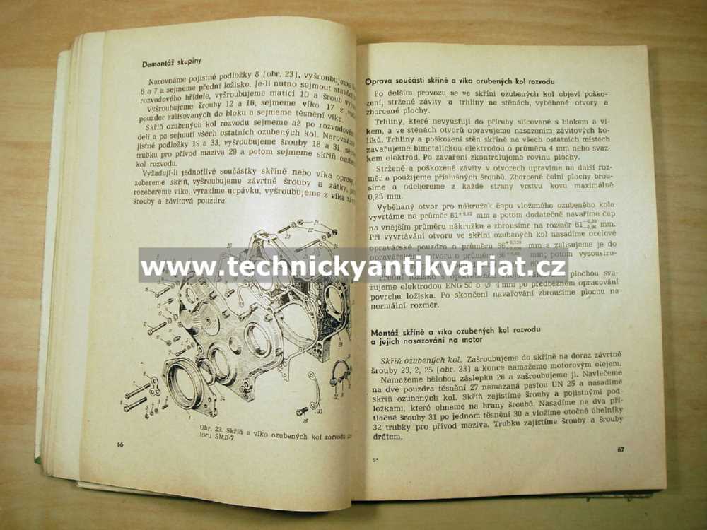 SMD motor - dílenská příručka (1965)