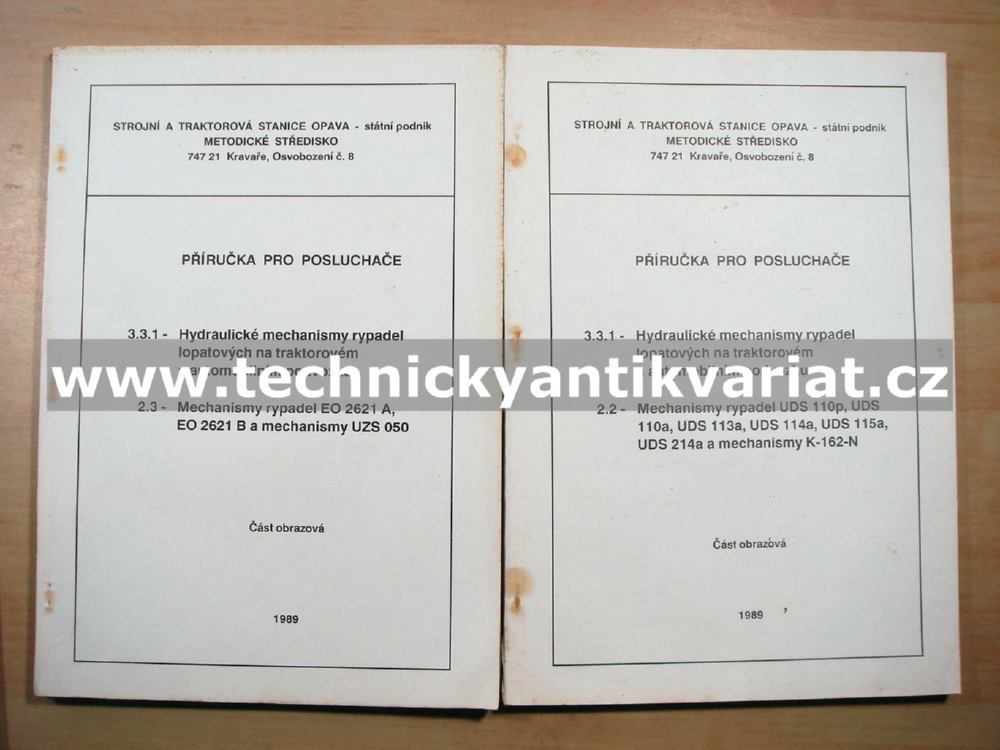 Hydraulické mechanismy rypadel lopatových na traktorovém a automobilovém podvozku (1989)