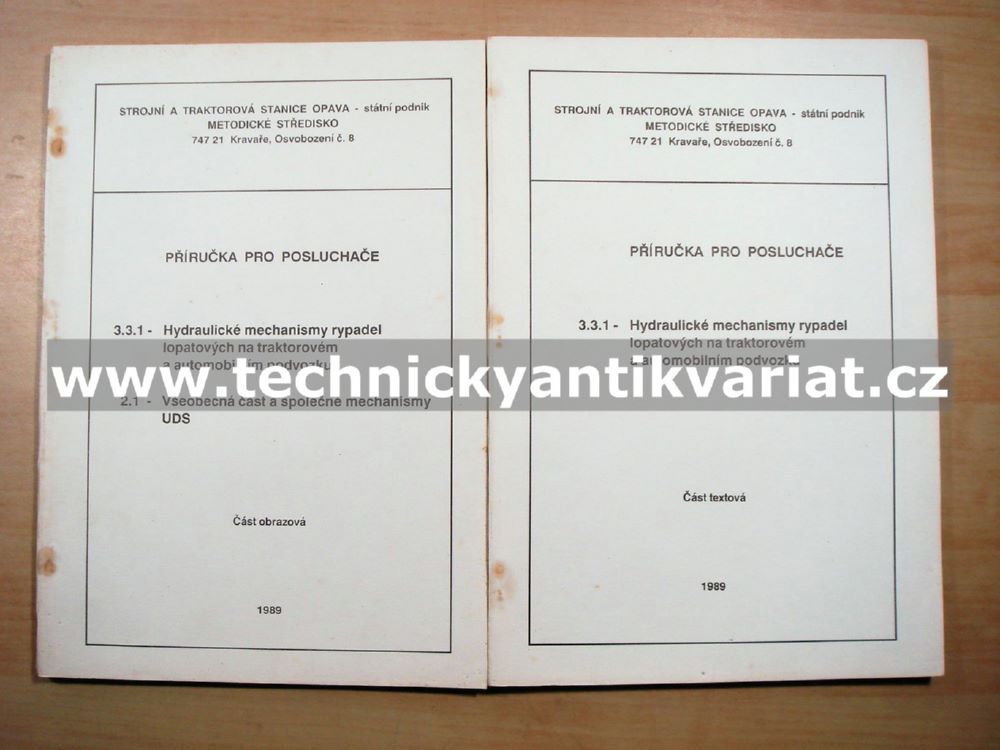 Hydraulické mechanismy rypadel lopatových na traktorovém a automobilovém podvozku (1989)