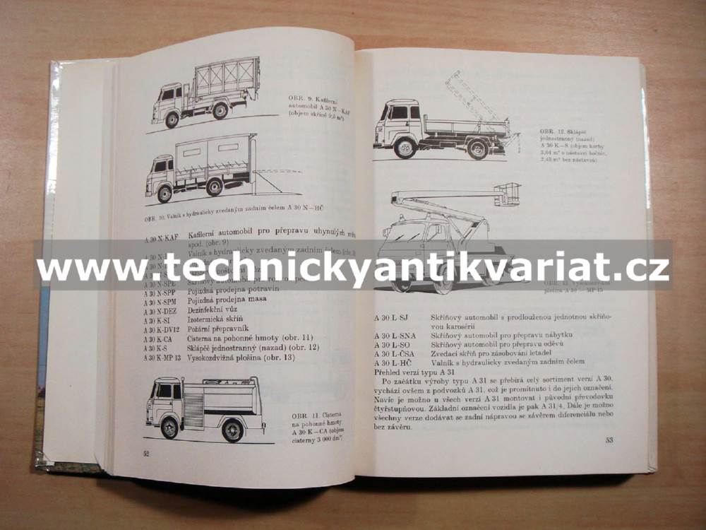 Avia A30, A15, A20, A31, A21 - údržba, obsluha a opravy - Trpkoš (1989)
