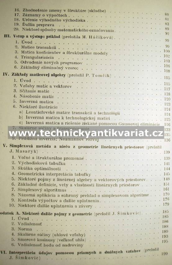 Modely riadenia a priemyselné aplikácie lineárneho programovánia I. - Charnes Cooper (1965)