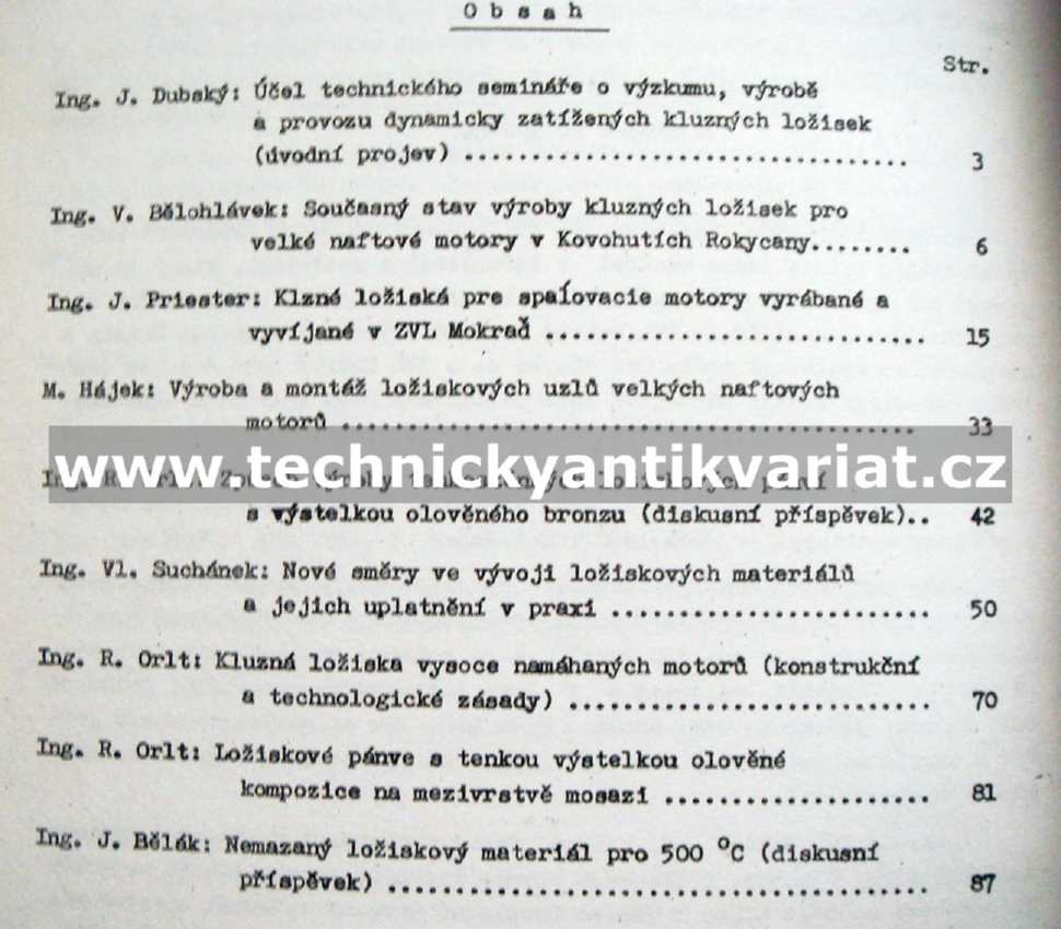 Dynamicky zatížená kluzná ložiska 1-3 (1968)