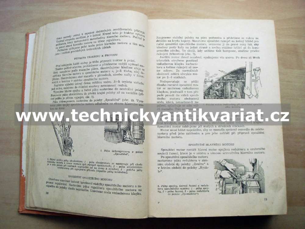 Traktor S100, S80 - popis, katalog náhradních dílů (1963)
