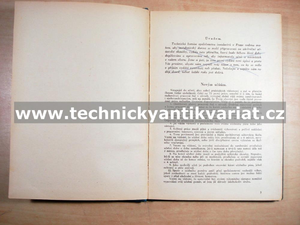 Otázky a odpovědi pro učně instalatéry (1945)