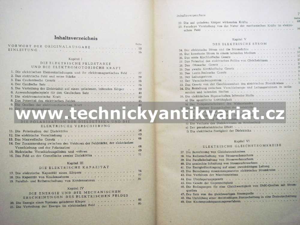 Theoretische grundlagen der elektrotechnik I. (1952)