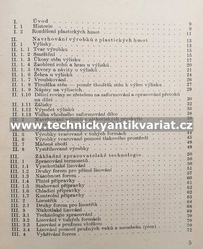 Konstrukce výrobků z plastických hmot - Oldřich Hrabovský (1962)