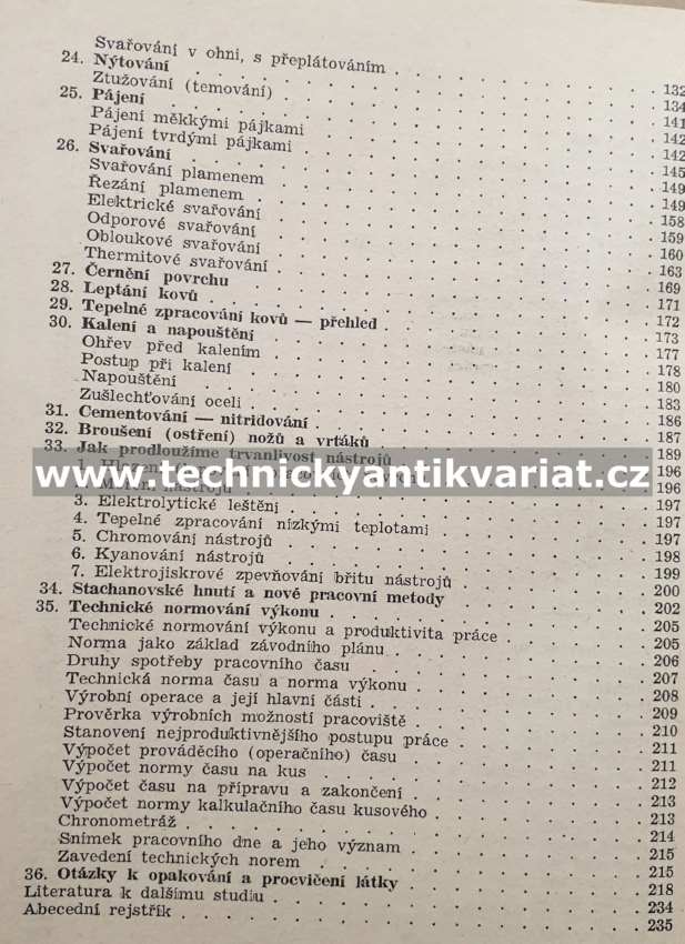 Ruční zpracování a obrábění kovů - Bohumil Dobrovolný (1954)