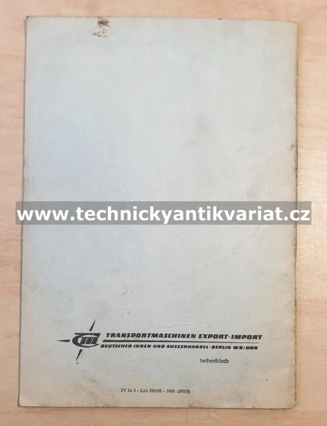 Traktorový kombinátor kultivátory - návod a seznam součástí (1965)