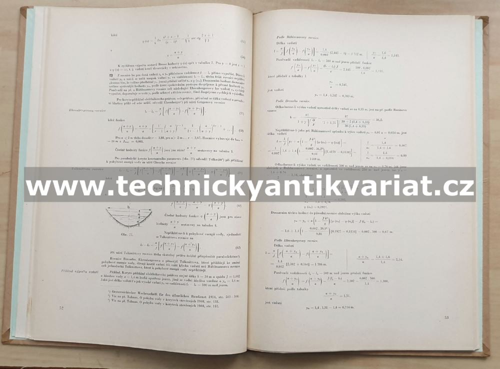 Vodní motory I. text+ tabulky (1950)