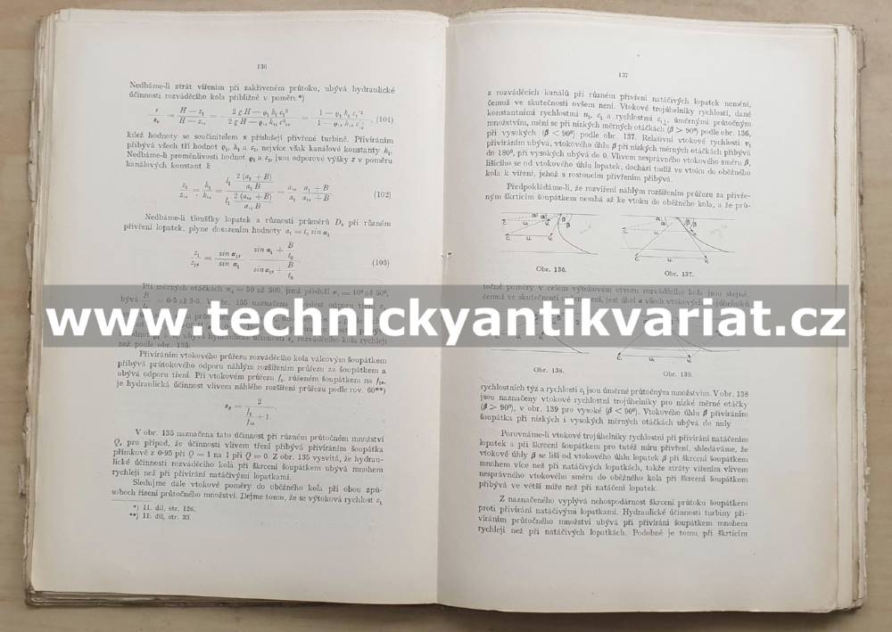 Vodní motory III. text+tabulky (1928)