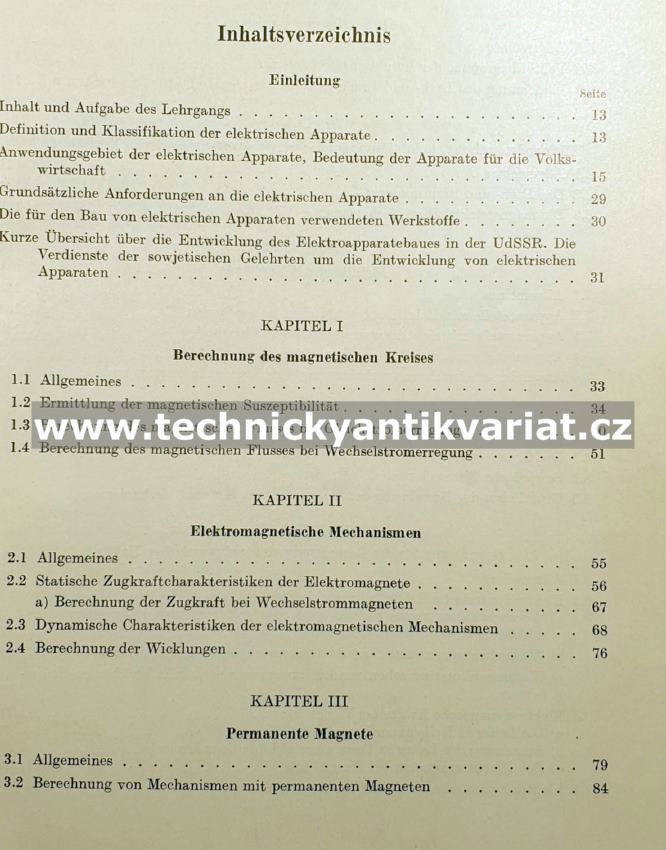 Wichtige bauteile elektrischer apparate I. Theoretische einfuhrung - M.A.Bakow (1954)