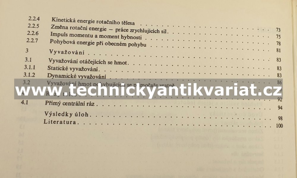 Mechanika III. dynamika - Julina, Venclík, Kovář (1981)