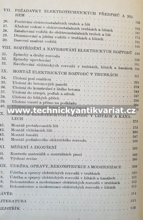 Elektrické rozvody v trubkách a lištách - Kvapilík, Sládek (1988)