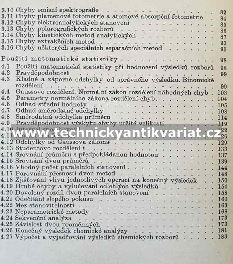Chyby chemických rozborů - Karel Eckschlager (1971)