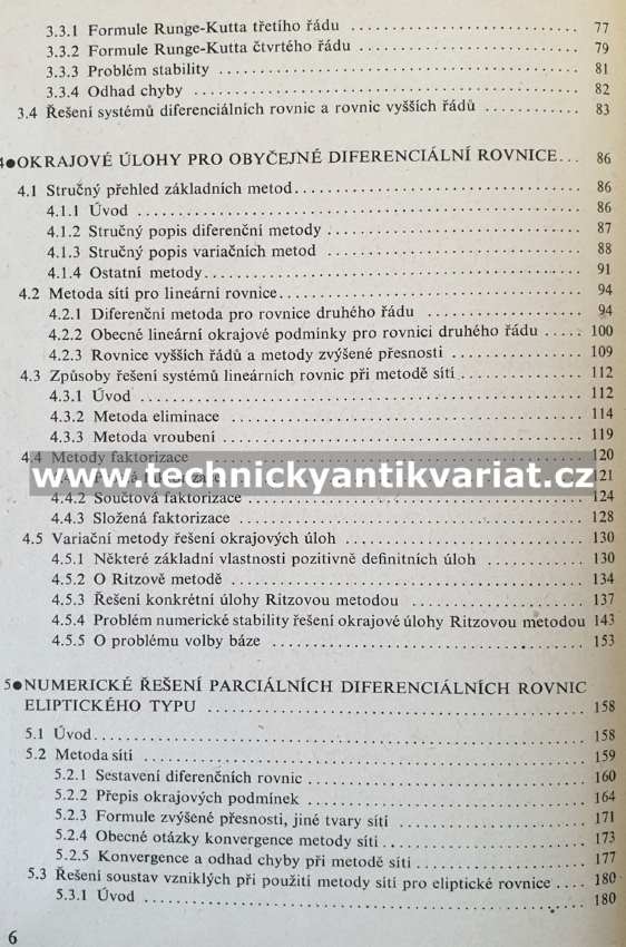 Numerické řešení diferenciálních rovnic - Babuška, Práger, Vitásek (1964)